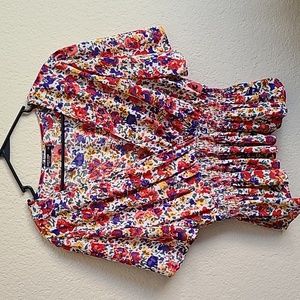 Shein Floral Crop Top